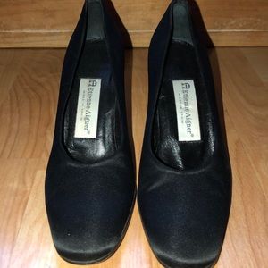 Etienne Aigner Black Satin Pumps Size 6M